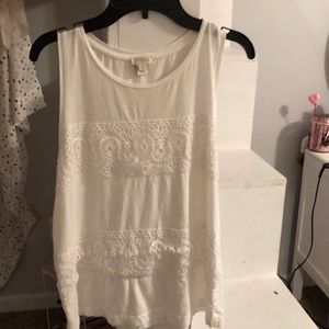 White tank top